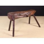 A 19th Century Rustic Pig Bench.