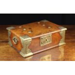 A Fine 18th Century Brass Mounted Colonial Desk Box of rectangular form,