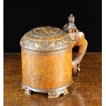 A Fine 18th Century Scandinavian Birch Peg Tankard.