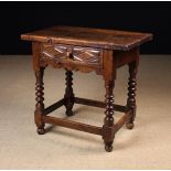 An 18th Century Spanish Joined Walnut Side Table.