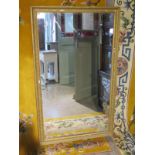 A gilt shabby chic mirror 124cm x 74cm