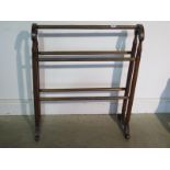 A Victorian towel rail