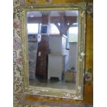 A gilt shabby chic mirror - 127cm x 86cm