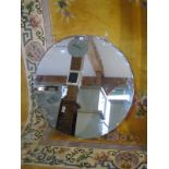 A circular mirror - 91cm diameter