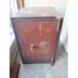 An early 1900's safe made by the Ludgate Safe Company, with key and internal drawers - 66cm H x 45cm