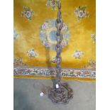 A floor lamp made from a heavy chain 1900 - 133cm tall