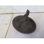 A Victorian cast iron foot scraper - 34cm wide