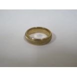 A 9ct gold ring, approx 7.4 grams, size P/Q, condition consistent with regular use