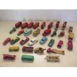 32 Lesney Matchbox die cast models, all play worn, see images for details