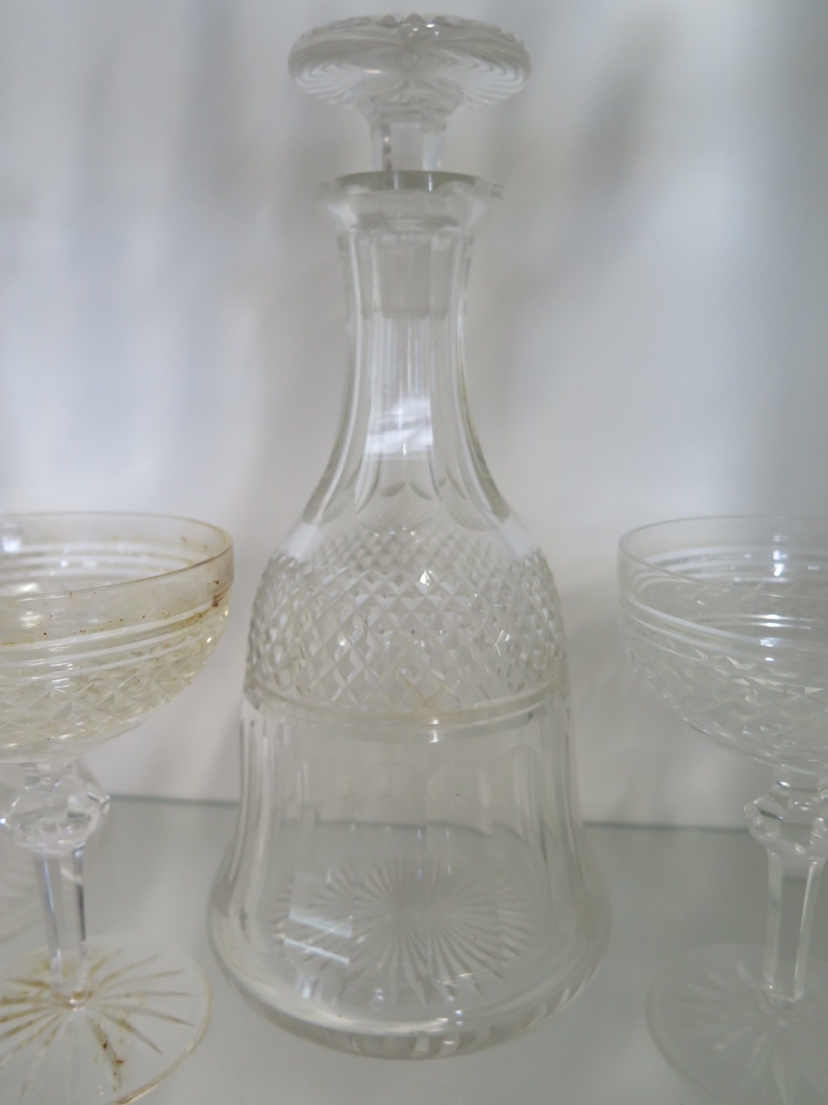 A selection of 19th Century and later glass wear, including a pair of decanters, three jugs, a - Image 3 of 7