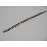 A 9ct bi gold bracelet chain, approx 32.4 grams, 21cm long, some light surface wear