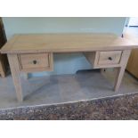 A two drawer desk - W150cm x D60cm x H75cm