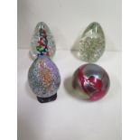 Mdina and Phoenician paperweights with two others, all in good condition, four paperweights in total