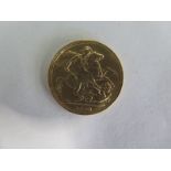 A Victorian gold sovereign dated 1890