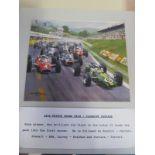 six albums of Michael Turner Formula 1 design Christmas cards, and card fronts - spanning 1962-