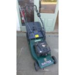 A Huyter Harrier 48 petrol lawn mower with autodrive, in working order