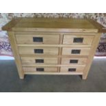 A new Besp Oak Vancouver chest of drawers- 100cm W x 40cm D x 77cm H