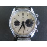 A rare gentlemans stainless steel Universal Geneve Uni Compax Chronograph wristwatch circa 1960 -