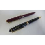 Two Montblanc ballpoint pens both in good condition and working