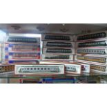 Eighteen boxed Jouef coaches, see images for listing