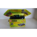 A Corgi Toy Black Beauty Green Hornet car with box, three missiles and four scanners plus box, no