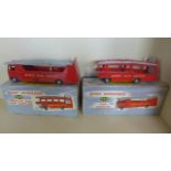 A Dinky Supertoys car carrier 984 and trailer 985 - both boxed some play wear and wear to boxes