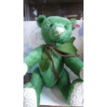 A Steiff Club Edition 2014 teddy bear Chestnut, in green, 33cm, mohair, production limited to the