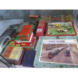 A collection of childrens games, cards, puzzles and models