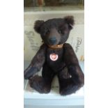 A Steiff Brown Alpaca Bear - 32cm, Alpaca - limited edition, number 782 of 2006 with certificate and