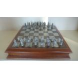 A Royal Selanger chess set Camelot - The legendary tales of King Arthur provide the inspiration