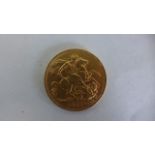 Edward VII gold sovereign dated 1907