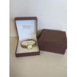 A ladies Beluga Ebel 18ct yellow gold quartz wristwatch - 24mm wide on an Ebel crocodile strap, in