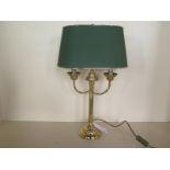 A double lamp, approx 57cm high, in good condition, tested