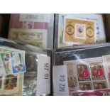 A collection of world stamps in over 10 albums to include penny reds, also a quantity of