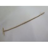 A 9ct gold Albert chain, approx 20cm long, approx 9.3 grams, in good condition