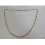 A 9ct gold chain, approx 47 grams, 80cm long, generally good condition, small wear