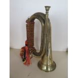 A brass bugle