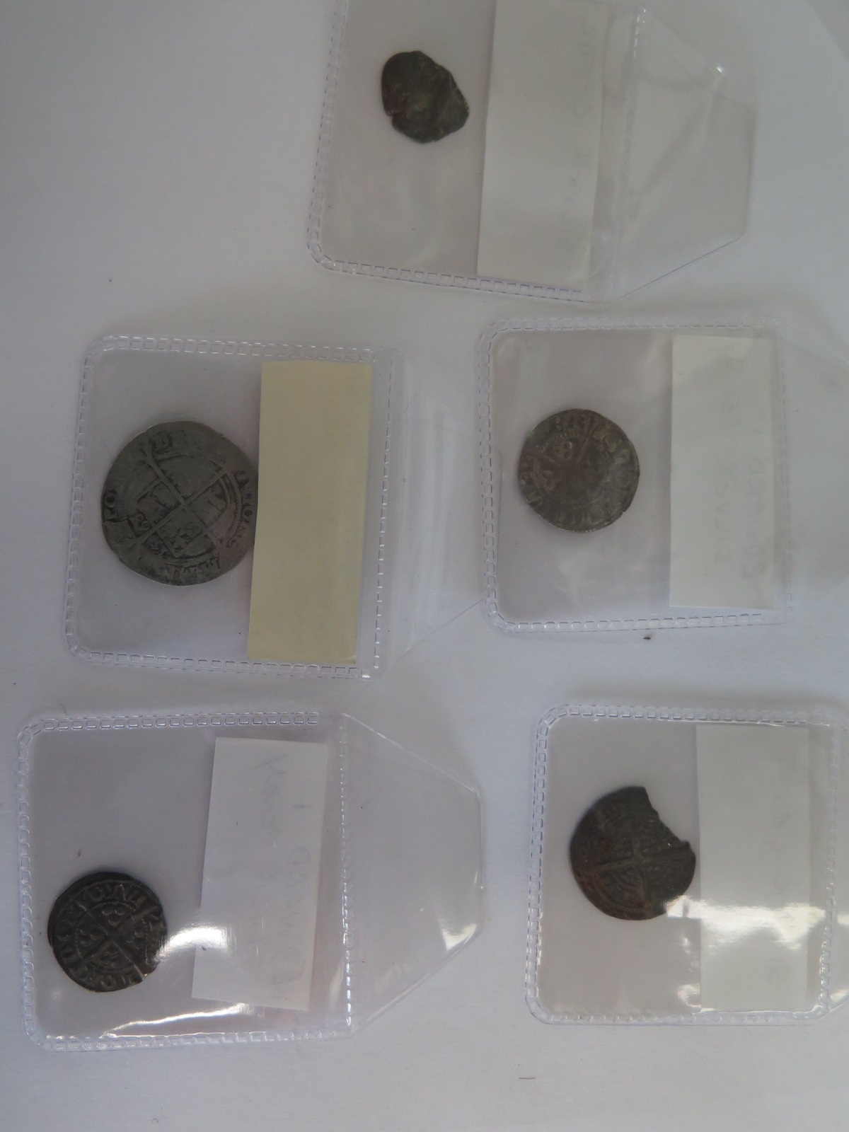 Five hammered coins, including Edward I silver penny - Image 2 of 2