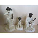 Three Minton figures, Spellbound, Sea Breezes and Travellers Tales, all good condition