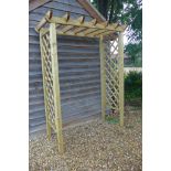 A new wooden garden arch - 165cm wide