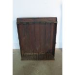 A country made pine gun rack, 83cm tall x 72cm wide