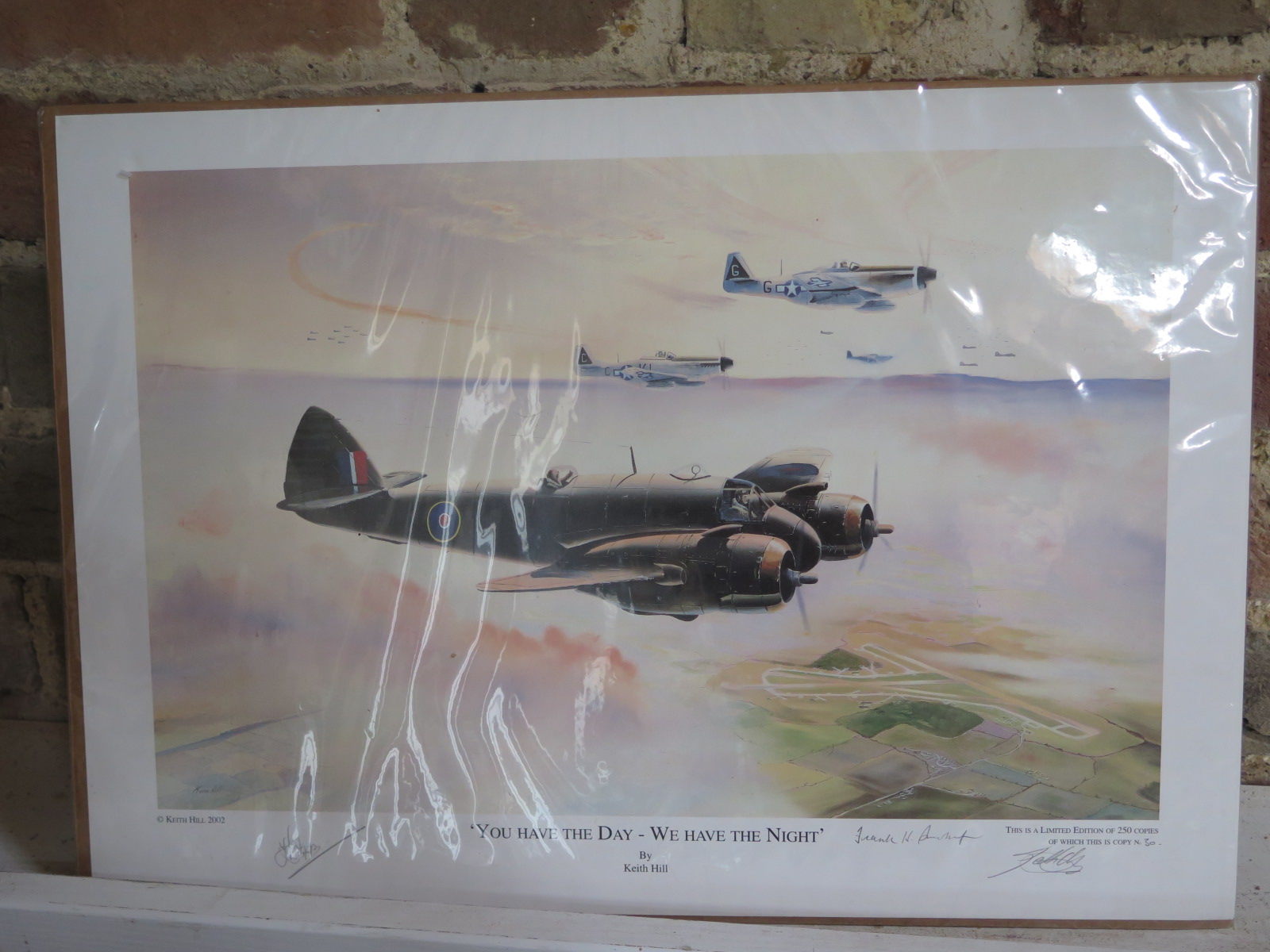 A G Coulson print - Last Patrol, framed, Keith Hill print - You Have The Day, signed, unframed - - Image 2 of 4