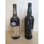 A bottle of Grahams Malvedos Porto vintage 1962 bottled 1964 level to base of neck, cork showing,