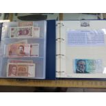 100 world banknotes - in two albums