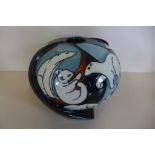 A Moorcroft polar bear vase, 2007 marked as a second, approx 13cm, in good condition