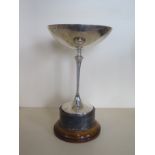 A silver trophy cup, Birmingham 1932, inscribed to rim - East Anglian Council of Grocers Assoc