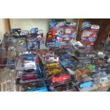 A collection of Hot Wheels toys, including Star Wars 78 in total