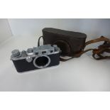 A Leica 35mm camera body, serial number 298627 - shutter working, in generally good condition, not