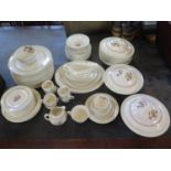 A part Royal Doulton Woodland pattern dinner service, generally in good condition