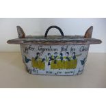 A Scandanavian painted box, 20cm log, please see images for condition